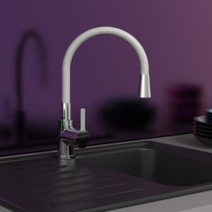 EISL Sink Mixer FLEXO Chrome-Light Grey