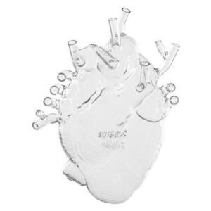 Love in Bloom Vase - / Human heart - Glass / H 24 cm by Seletti Transparent