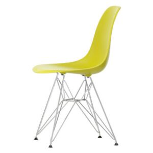 DSR - Eames Plastic Side Chair Chair - / (1950) - Chromed legs by Vitra Yellow
