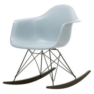 RAR - Eames Plastic Armchair Rocking chair - / (1950) - Black legs & dark wood by Vitra Blue/Grey