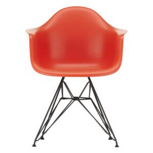 DAR - Eames Plastic Armchair Armchair - / (1950) - Black legs by Vitra Red