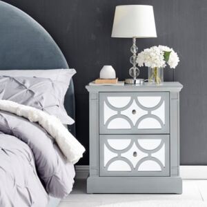 Blakely Grey Painted 2 Drawers Side Table
