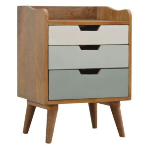 Swindon Solid Wood 3 Drawers Bedside Table