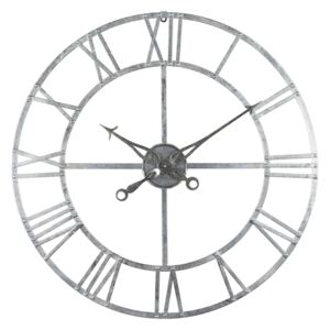 Victoria Silver Foil Skeleton Wall Clock