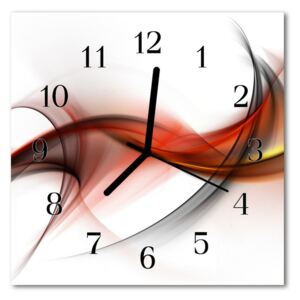 Glass Wall Clock Abstract abstract art multi-coloured 30x30 cm