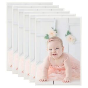 Photo Frames Collage 5 pcs for Wall or Table Silver 50x70cm MDF