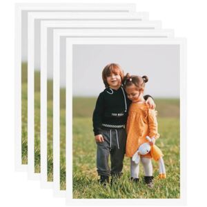 Photo Frames Collage 5pcs for Wall or Table White 42x59.4cm MDF