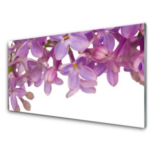 Acrylic Print Flowers floral pink 100x50 cm