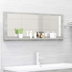 VidaXL Bathroom Mirror Concrete Grey 100x10.5x37 cm Chipboard