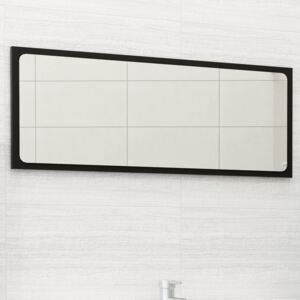 VidaXL Bathroom Mirror Black 90x1.5x37 cm Chipboard