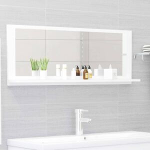 VidaXL Bathroom Mirror White 100x10.5x37 cm Chipboard