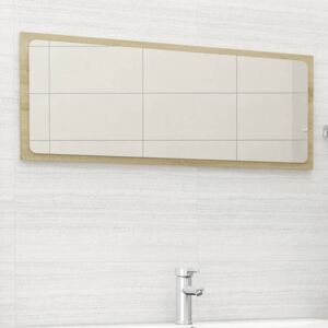 VidaXL Bathroom Mirror Sonoma Oak 100x1.5x37 cm Chipboard