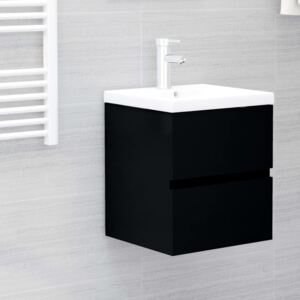 VidaXL Sink Cabinet Black 41x38.5x45 cm Chipboard