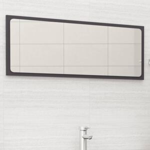 VidaXL Bathroom Mirror Grey 100x1.5x37 cm Chipboard