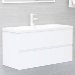 VidaXL Sink Cabinet White 90x38.5x45 cm Chipboard