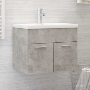 VidaXL Sink Cabinet Concrete Grey 60x38.5x46 cm Chipboard