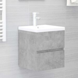 VidaXL Sink Cabinet Concrete Grey 41x38.5x45 cm Chipboard