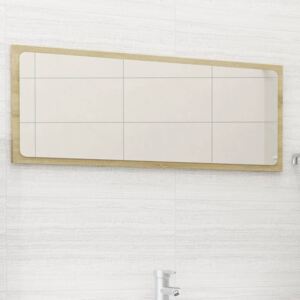VidaXL Bathroom Mirror Sonoma Oak 90x1.5x37 cm Chipboard