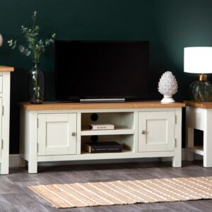 Salisbury Ivory Painted Oak Large TV Unit