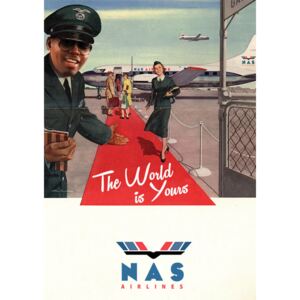 Illustration Nas Airlines, David Redon