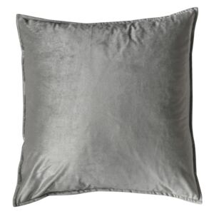 Doux Velvet Cushion in Silver Grey