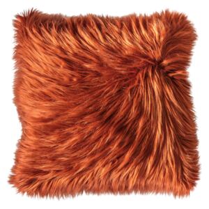 Sullivan Faux Fur Cushion in Rust
