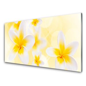 Plexiglas® Wall Art Flowers floral white green 100x50 cm