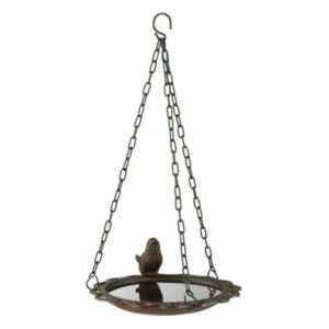 HI Hanging Bird Bath 20.5 cm Brown