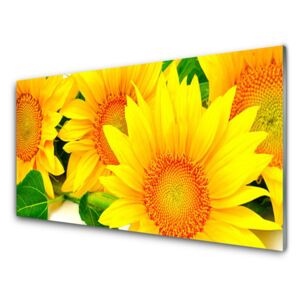 Plexiglas® Wall Art Sunflowers floral yellow 100x50 cm