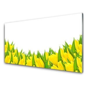 Plexiglas® Wall Art Flowers floral yellow 100x50 cm