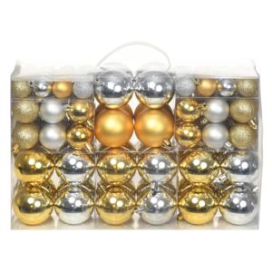 Christmas Balls 100 pcs Silver/Gold