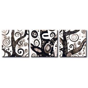 Canvas Print Black and White: Symbols of a tree