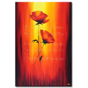 Canvas Print Poppies: Poppy lyrics