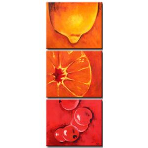 Canvas Print Fruits: Orange and currant