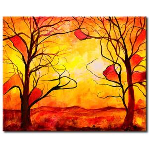 Canvas Print Trees: Burning Tree