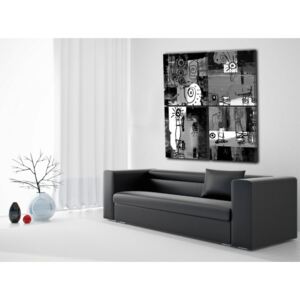 Canvas Print Black and White: Ghost