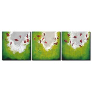 Canvas Print Poppies: Green poppies