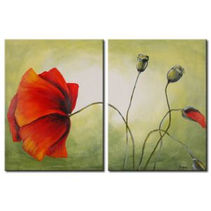 Canvas Print Poppies: Red poppy