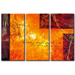 Canvas Print Coloured: Orange