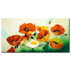 Canvas Print Poppies: Composition of poppies