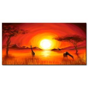 Canvas Print African: Hypnotic landscape I