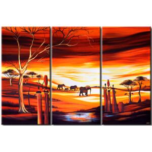 Canvas Print Animals: Elephants