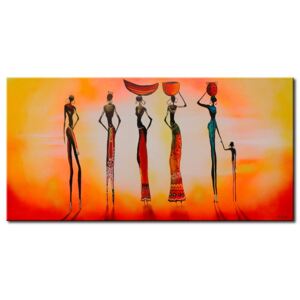 Canvas Print People: Morning in Africa