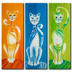 Canvas Print Cats: Colourful kittens
