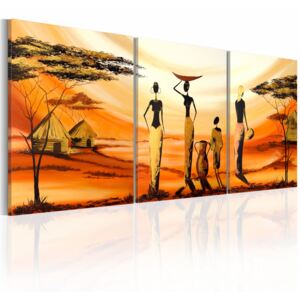Canvas Print People: African village
