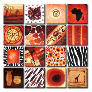 Canvas Print Symbols and Signs: African elements