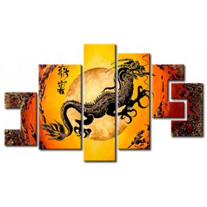 Canvas Print Zen: In the claws of the chinese dragon