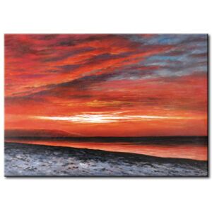 Canvas Print Sea: View from beach