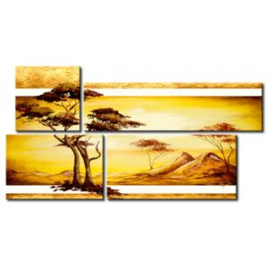 Canvas Print Sunrises and Sunsets: Desert wind