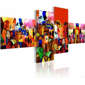 Canvas Print Coloured: Colourful